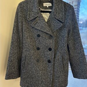 Calvin Klein Women's Gray Peacoat